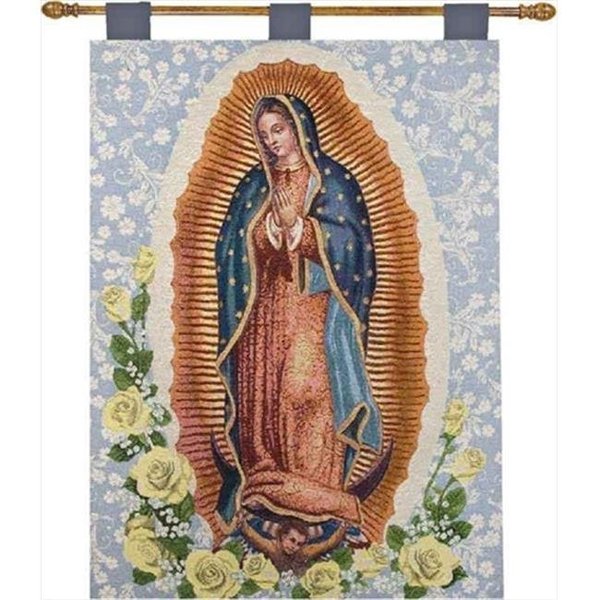 Manual Woodworkers & Weavers Manual Woodworkers and Weavers HWTOLG Our Lady Of Guadalupe Tapestry Wall Hanging Vertical 26 X 36 in. HWTOLG